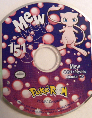 Mew PokéROM disc.png