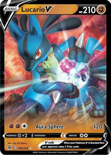 Lucario V (Fusion Strike 146) - Bulbapedia, the community-driven ...