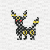"The Umbreon embroidery from the Pokémon Shirts clothing line."