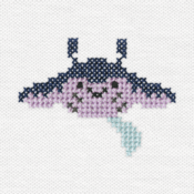 "The Mantine embroidery from the Pokémon Shirts clothing line."