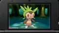 Chespin in battle