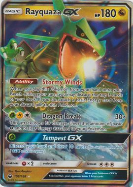 Rayquaza-GX (Celestial Storm 109) - Bulbapedia, the community-driven ...