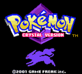 English Pokémon Crystal title screen