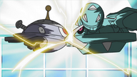 Loud Roar! Jibacoil VS Metagross!!