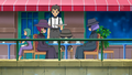 A Waiter that is affliated with Team Rocket in BW008