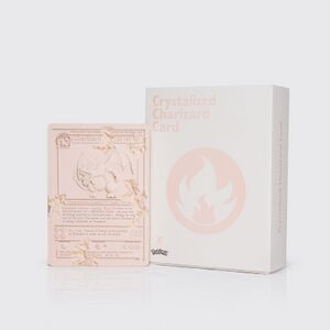 Daniel Arsham Pokémon Merch Crystalized Charizard Card (pink).jpg