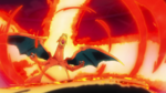 Leon Charizard Power Up Fire Blast 2.png