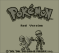 Pokémon Red title screen (3DS VC)