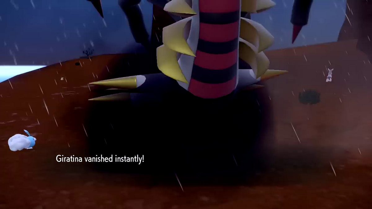 PSA: Using Shadow Force w/Shiny Giratina forces game crash in PLA due to  animation change (blue spikes, pictured) : r/PokemonGlitches