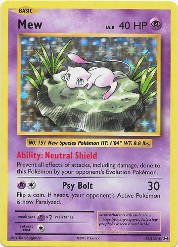 Mew (Evolutions 53) - Bulbapedia, the community-driven Pokémon encyclopedia