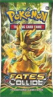 POKEMON TCG: XY FATES COLLIDE 4 X POKEMON FAN CLUB 107/124