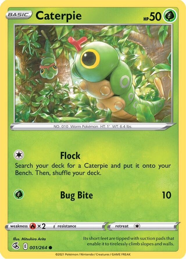 Caterpie (Fusion Strike 1) - Bulbapedia, the community-driven Pokémon ...