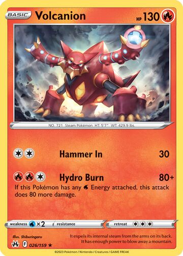 Volcanion Crown Zenith 26 Bulbapedia The Community Driven Pokémon Encyclopedia