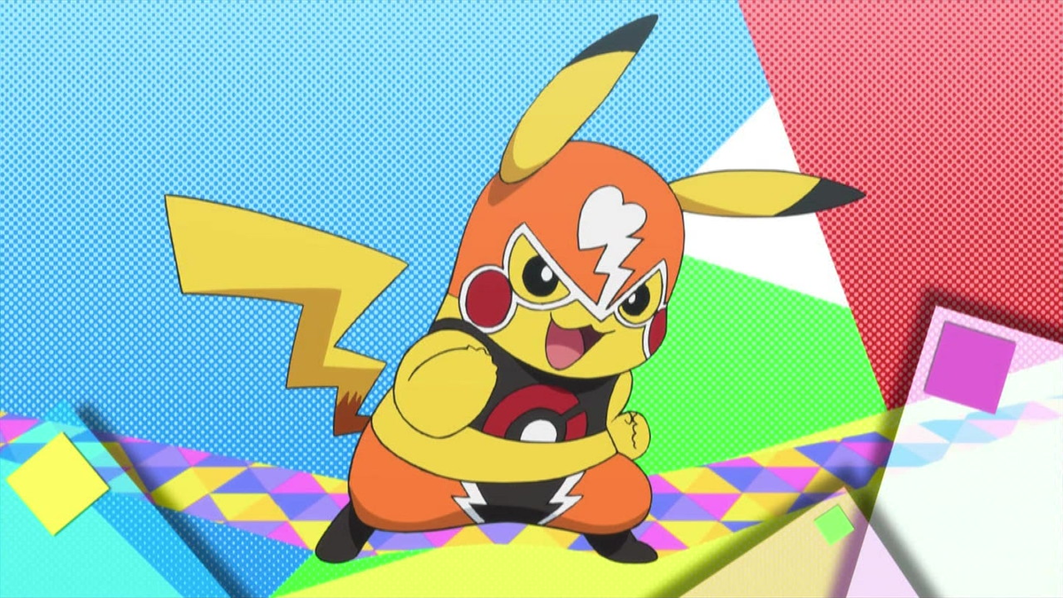 File:Pikachu Libre anime.png. 