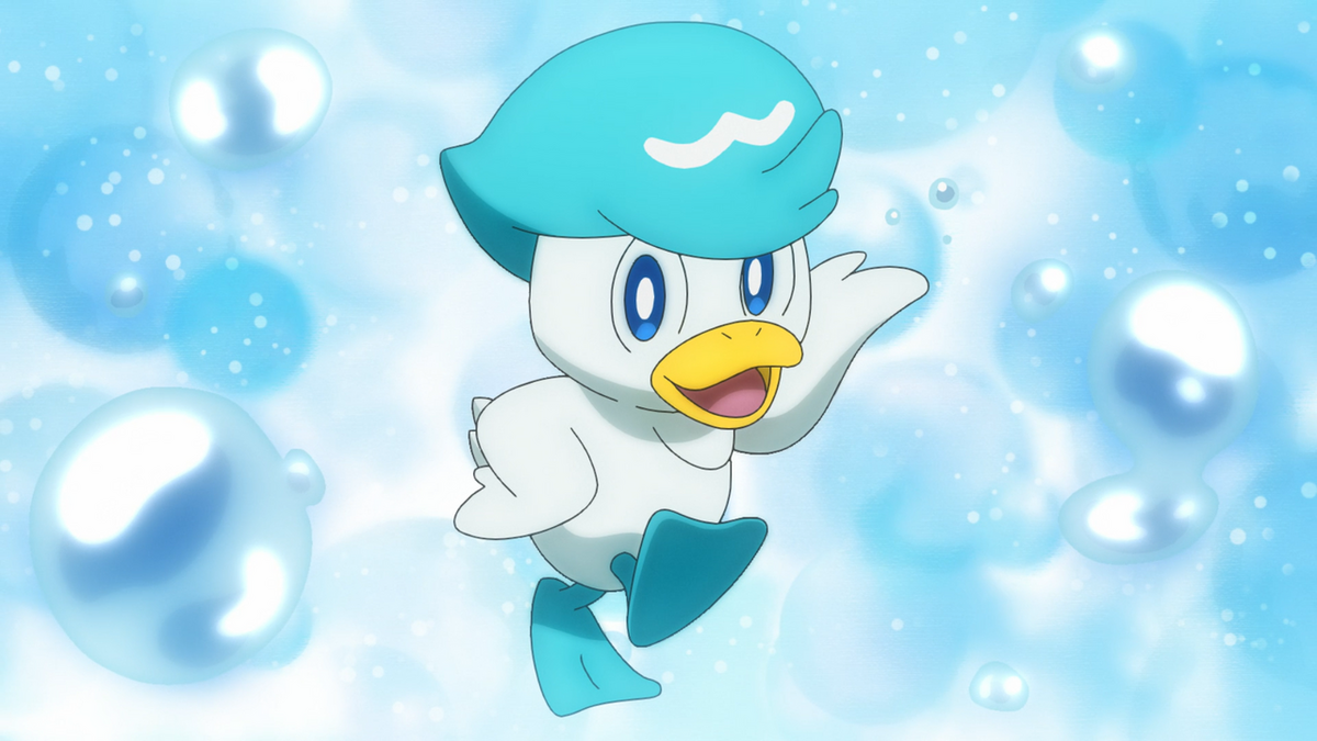 File:Quaxly anime.png - Bulbapedia, the community-driven Pokémon ...