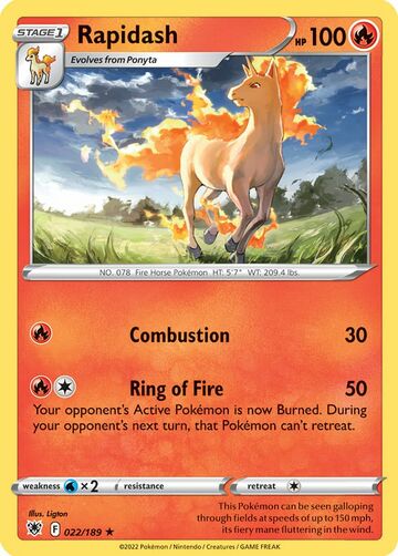 Rapidash (Astral Radiance 22) - Bulbapedia, The Community-driven ...