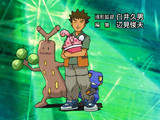 Brock with his Sinnoh Pokémon (prior to The Brockster Is In!)