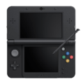 A black New Nintendo 3DS