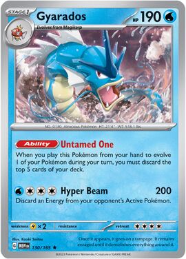 Gyarados (151 130) - Bulbapedia, The Community-driven Pokémon Encyclopedia