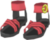 SM Low-Heeled Sandals Red f.png