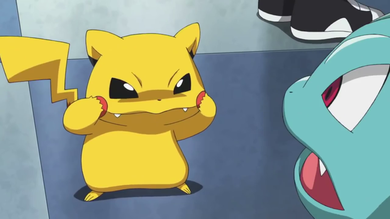 File:Pikachu imitating Ivysaur.png
