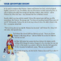 The player's story (named "Gold") in the manual of Pokémon Gold