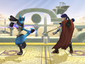 Lucario about to use Double Team.