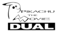 Pikachu the Movie DUAL logo from Black—Victini and Reshiram