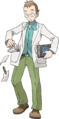 Prof. Elm, confirmed to be drawn by Ken Sugimori