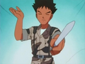 Brock in army attire