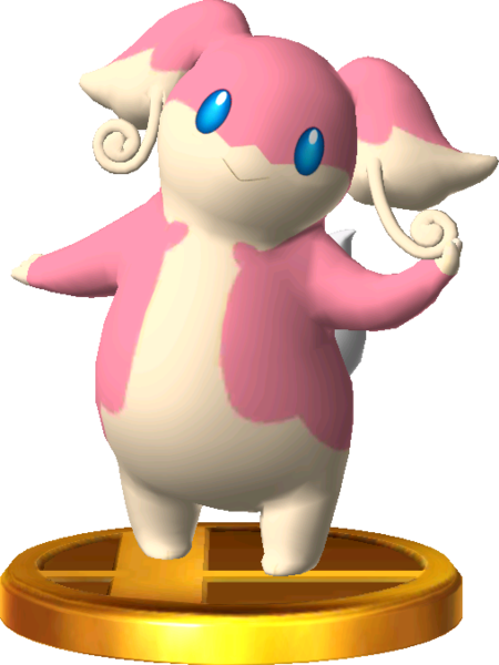 File:Audino 3DS trophy SSB4.png