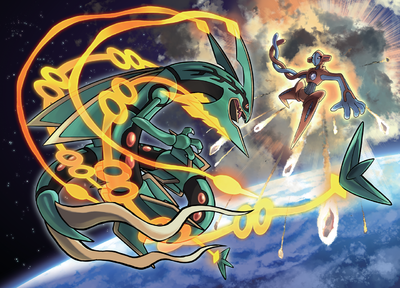Download Take Flight with Rayquaza! Wallpaper