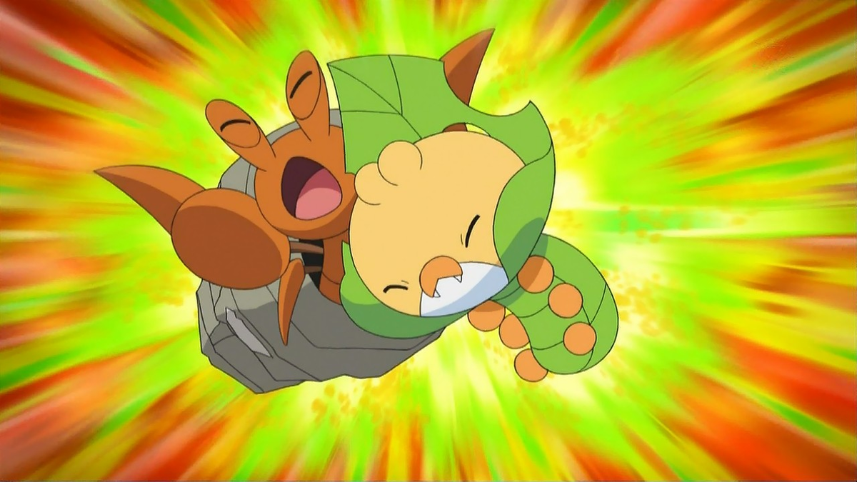 File:Ash Sewaddle Tackle.png - Bulbapedia, the community-driven Pokémon ...