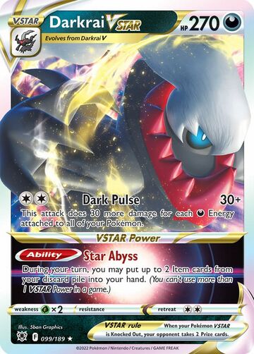 Darkrai Vstar (astral Radiance 99) - Bulbapedia, The Community-driven 