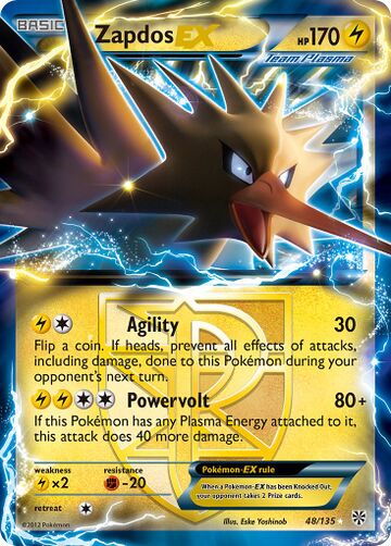 Zapdos Ex Plasma Storm 48 Bulbapedia The Community Driven Pokémon Encyclopedia 0268