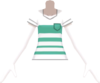 SM Striped V-Neck Tee Green f.png