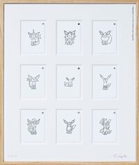 Yu Nagaba Eevee Evolutions No 1 Silk Screen Prints.jpg