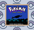 English Pokémon Silver title screen (Super Game Boy)