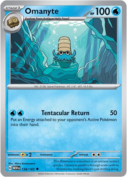 File:Omanyte138PokémonCard151.jpg