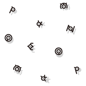 "Shaped like ancient writing, these Unown may have formed a hidden message among themselves."