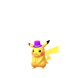 Pikachu wearing New Year's hat