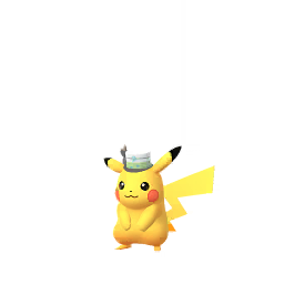 Pikachu wearing Meloetta hat