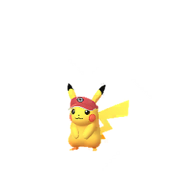 Pikachu wearing Nate's visor