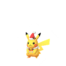 Pikachu wearing Holiday outfit