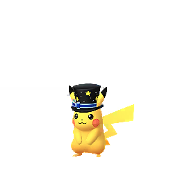 Pikachu wearing Party top hat