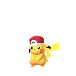 Pikachu wearing Red's hat