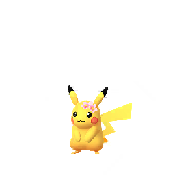 Pikachu wearing Cherry blossoms