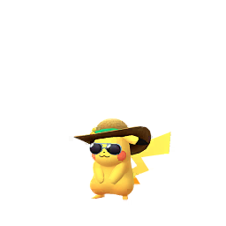 Pikachu wearing Summer-style