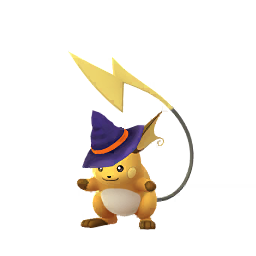 Raichu wearing Witch hat