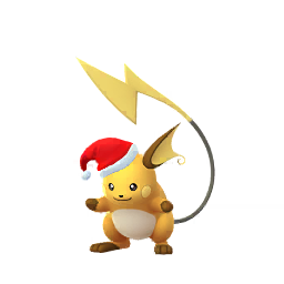 Raichu wearing Festive hat